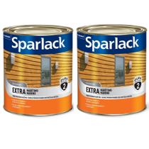 Kit 2 Verniz Natural Brilhante Sparlack Extra Marítimo Incolor 900ml Protege Madeira Porta Janela Kit 2 Verniz Natural Brilhante Sparlack Extra Marítimo Incolor 900ml Protege Madeira Porta Janela
