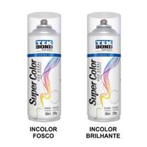 Kit 2 Verniz Spray Pintura Madeira Incolor Fosco E Brilhante