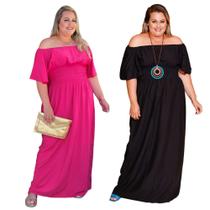 Kit 2 vestido Ciganinha PLus Size Tamanho Grande 48 ao 52