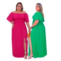 Kit 2 vestido Ciganinha PLus Size Tamanho Grande 48 ao 54