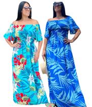 Kit 2 vestido Ciganinha PLus Size Tamanho Grande 48 ao 54 Estampado