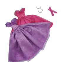 kit 2 Vestido de debutante para boneca boneca barbie lilas e Pink - Rose Atelie Arte