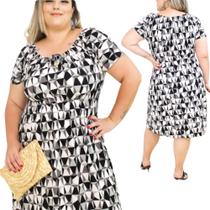 Kit 2 Vestido Feminino Ciganinha Senhoras Plus Soltinhos