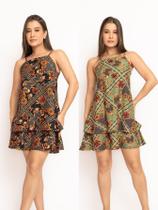 kit 2 vestidos alcinha soltinho babado romantico verão estiloso gringa kit 2 vestidos alcinha soltinho babado romantico verão estiloso gringa