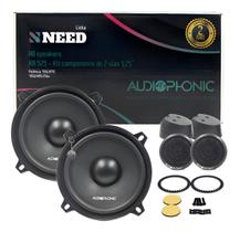 Kit 2 Vias 5 Polegadas Audiophonic Need KN 525 110W RMS Som Automotivo HiFi Alta Definição Kit 2 Vias 5 Polegadas Audiophonic Need KN 525 110W RMS Som Automotivo HiFi Alta Definição