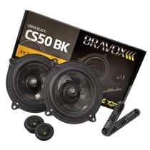 Kit 2 vias 5 polegadas bravox cs50bk 130w rms 4 ohms par Kit 2 vias 5 polegadas bravox cs50bk 130w rms 4 ohms par