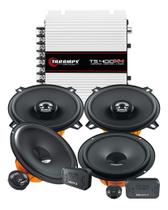 Kit 2 Vias 6 Hertz DSK 165.3 160w + Par Alto Falante 5 Hertz Coaxial DCX130.3 80w + Taramps TS400