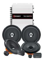 Kit 2 Vias 6 Hertz DSK 165.3 160w + Par Alto Falante 6 Hertz Coaxial DCX165.3 120w + Taramps TS400