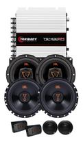 Kit 2 Vias 6 JBL 62VMS80 160W + Par Alto Falantes 5 Triaxiais JBL 5TRMS80 160W + Módulo TS400x4 Kit 2 Vias 6 JBL 62VMS80 160W + Par Alto Falantes 5 Triaxiais JBL 5TRMS80 160W + Módulo TS400x4