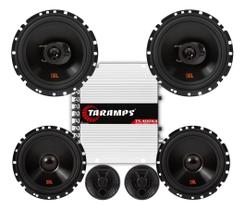 Kit 2 Vias 6 JBL FLEX4 62VFX55 110W + Par de Alto Falantes 6 JBL 6TRFX55 110W + TS400 Kit 2 Vias 6 JBL FLEX4 62VFX55 110W + Par de Alto Falantes 6 JBL 6TRFX55 110W + TS400