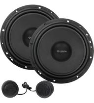 Kit 2 Vias Alto Falante 6 Pol Midbass 100w 4 Ohm Leson Dbass + 1 mini Tweeter