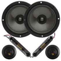 Kit 2 Vias Alto Falante Automotivo Bravox CS60 BK 130 Rms
