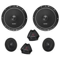 Kit 2 Vias Bomber Alto-Falantes 6" + Tweeters + Crossovers TKL 120W RMS 4 Ohms