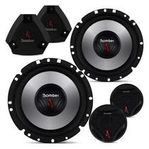 Kit 2 Vias Bomber Upgrade 6 polegadas Two Way 120w Rms 4 Ohms Alto Falante Automotivo Duas Vias