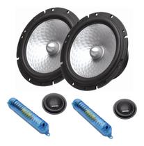 Kit 2 Vias Bravox 6 Pol 140w Cs60d Falante Tweeter Crossover