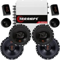 Kit 2 Vias JBL 62VMS80 160W + Par Alto Falantes JBL 6 Triaxiais 6TRFX55 110W + Módulo TS400x4 Kit 2 Vias JBL 62VMS80 160W + Par Alto Falantes JBL 6 Triaxiais 6TRFX55 110W + Módulo TS400x4