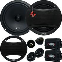 Kit 2 Vias Woofer 6 Polegadas Relm Audio 300 WRMS 4 Ohms Linha Symphony RS 6.5 2W Tweeter Crossover