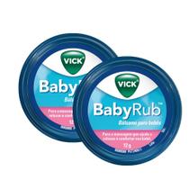 Kit 2 Vick BabyRub Bálsamo para Bebês Lata 12g