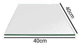 Kit 2 Vidro Expositor Balcão Vitrine Para Loja 40x40 4mm