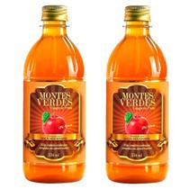 Kit 2 Vinagre De Maçã Natural Montes Verdes 530ml Kit 2 Vinagre De Maçã Natural Montes Verdes 530ml