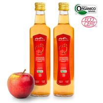 Kit 2 vinagre de maçã orgânico acidez 4% serra gaúcha 500 ml Kit 2 vinagre de maçã orgânico acidez 4% serra gaúcha 500 ml