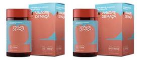 Kit 2 Vinagre Maçã 100% Orgânico 60 Cápsulas - Fortlife Kit 2 Vinagre Maçã 100% Orgânico 60 Cápsulas - Fortlife