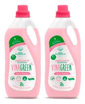 Kit 2 Vinagreen Amaciante de Roupas Flores Brancas 2 Litros