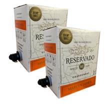 Kit 2 Vinho Branco Chardonnay Meio Seco Marcus James 3litros