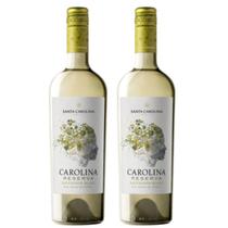 Kit 2 Vinho Branco Chileno Santa Carolina Reserva Sauvignon Blanc 750 ml