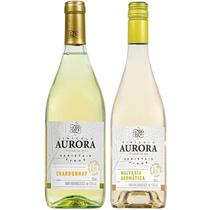 Kit 2 Vinho Finos Aurora Varietal Chardonnay e Malvásia 750ml - Serra Gaúcha