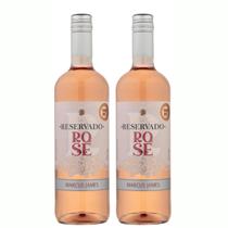 Kit 2 Vinho Rosé Merlot Marcus James 750ml Vinicula Aurora