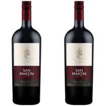 Kit 2 Vinho San Martin Bordô Tinto Suave 1 Litro