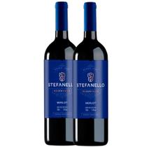 Kit 2 Vinho Stefanello Merlot Tinto Seco 750ml Kit 2 Vinho Stefanello Merlot Tinto Seco 750ml