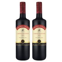 Kit 2 Vinho Tinto Cabernet Sauvignon Granja União 750ml Vinicula Garibaldi