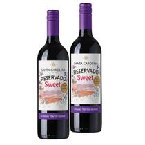 Kit 2 Vinho Tinto Chi Santa Carolina Reservado Suave 750ml