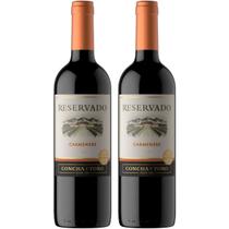Kit 2 Vinho Tinto Concha Y Toro Reservado Carmenere 750ml Kit 2 Vinho Tinto Concha Y Toro Reservado Carmenere 750ml