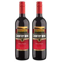 Kit 2 Vinho Tinto Suave Country Wine 750ml - Serra Gaúcha