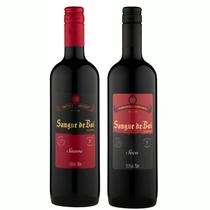 Kit 2 Vinho Tinto Suave e Seco Sangue de Boi Serra Gaúcha 750ml