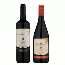 Kit 2 Vinho Tinto Tannat e Pinot Noir Marcus James 750ml Vinicula Aurora