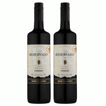 Kit 2 Vinho Tinto Tannat Marcus James 750ml Vinicula Aurora