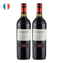 Kit 2 Vinhos Calvet Varietals Cabernet Sauvignon Tinto França 750ml