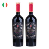 Kit 2 Vinhos Codici Masserie Primitivo Tinto Itália 750ml