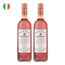 Kit 2 Vinhos Codici Rosato Rosé Itália 750ml