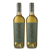 Kit 2 Vinhos Crios Sustentia Pinot Gris Branco Argentina 750ml