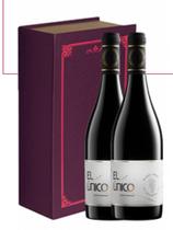 Kit 2 Vinhos El Único Gran Reserva Pinot Noir + Caixa Livro Luxo Roxa - DiVinho Vinhos