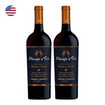 Kit 2 Vinhos Ménage Trois Bourbon Barrels Tinto EUA 750ml