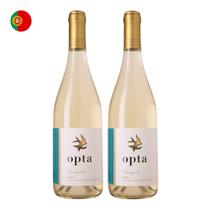 Kit 2 Vinhos Opta Dão Encruzado Branco Portugal 750ml Kit 2 Vinhos Opta Dão Encruzado Branco Portugal 750ml