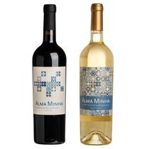 Kit 2 vinhos portugues alentejo alma minho tinto e branco 750ml Kit 2 vinhos portugues alentejo alma minho tinto e branco 750ml