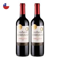 Kit 2 Vinhos Santa Carolina Reservado Cabernet Sauvignon Tinto Chile 750ml