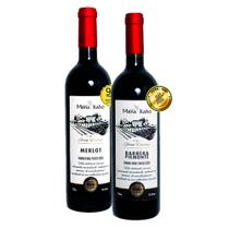 Kit 2 Vinhos Tinto Fino Seco Merlot Gran Reserva/ Barbera Piemonte Gran Reserva Mena Kaho 750ml